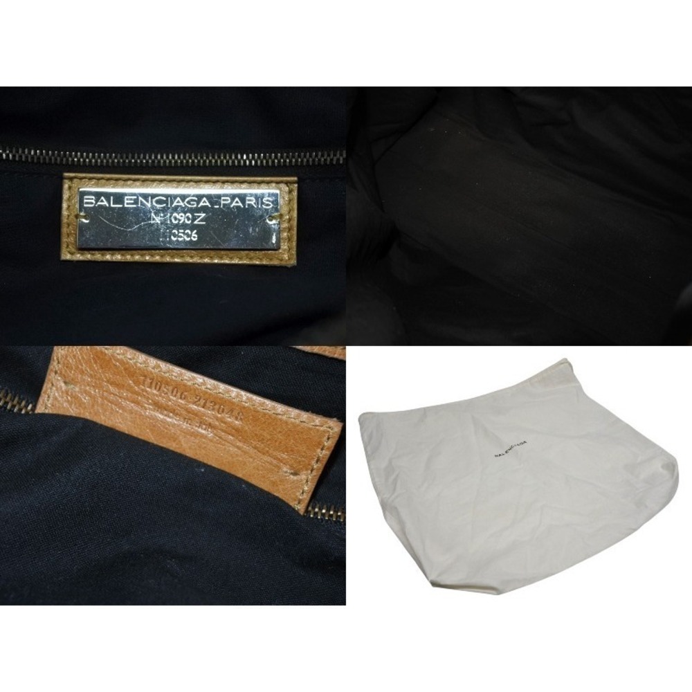 BALENCIAGA The Weekender handbag brown leather - Picture 9 of 9
